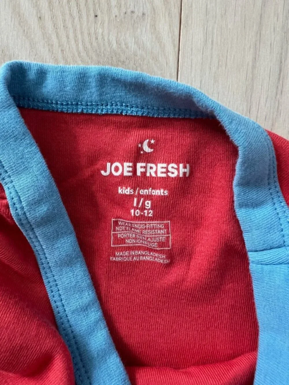 Joe Fresh Boy's kids Pyjama Shirt Movie Night L ( 10-12 )